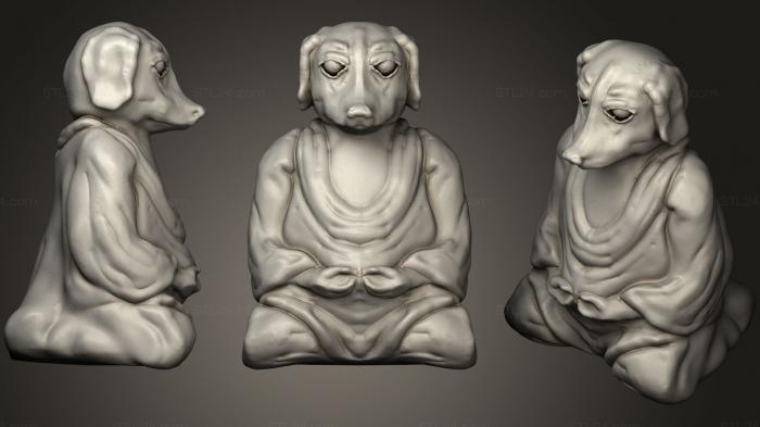 Figurines simple (Buddha Dog 2.0, STKPR_0185) 3D models for cnc